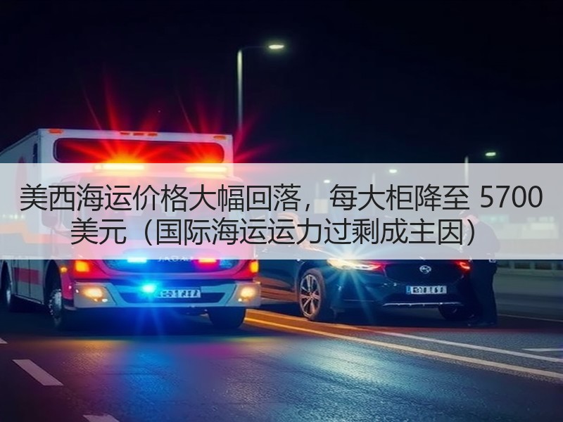 美西海运价格大幅回落，每大柜降至 5700 美元（国际海运运力过剩成主因）
