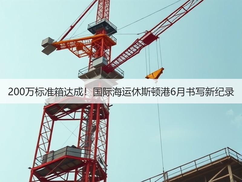 200万标准箱达成!国际海运休斯顿港6月书写新纪录 200万标准箱达成!国际海运休斯顿港6月书写新纪录