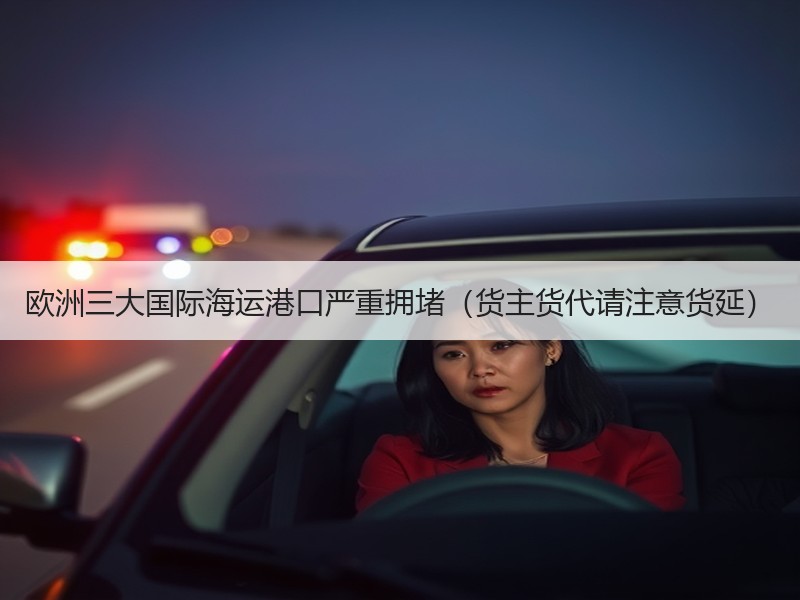 欧洲三大国际海运港口严重拥堵（货主货代请注意货延）