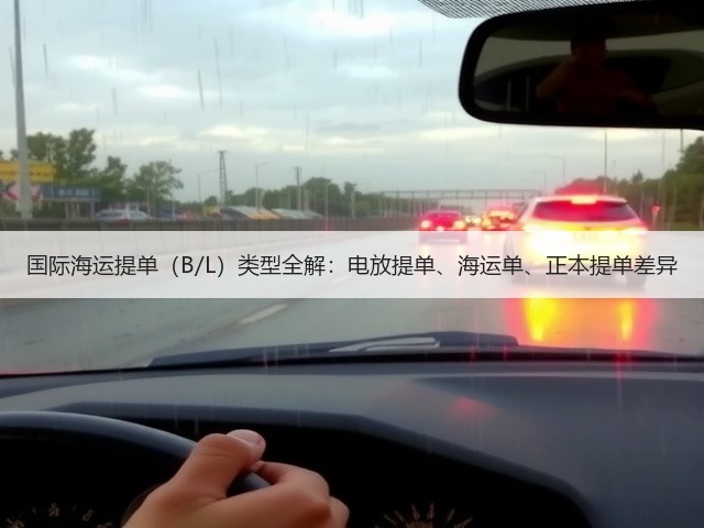国际海运提单（B/L）类型全解：电放提单、海运单、正本提单差异(图1)