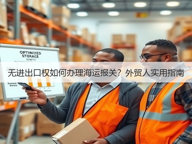 无进出口权如何办理海运报关?外贸人实用指南(图1) 无进出口权如何办理海运报关?外贸人实用指南(图1)