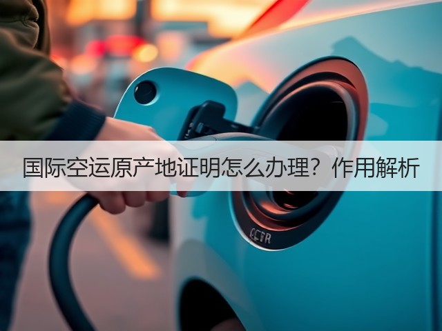 国际空运原产地证明怎么办理?作用解析(图1) 国际空运原产地证明怎么办理?作用解析(图1)