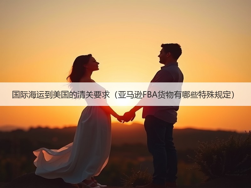 国际海运到美国的清关要求（亚马逊FBA货物有哪些特殊规定）