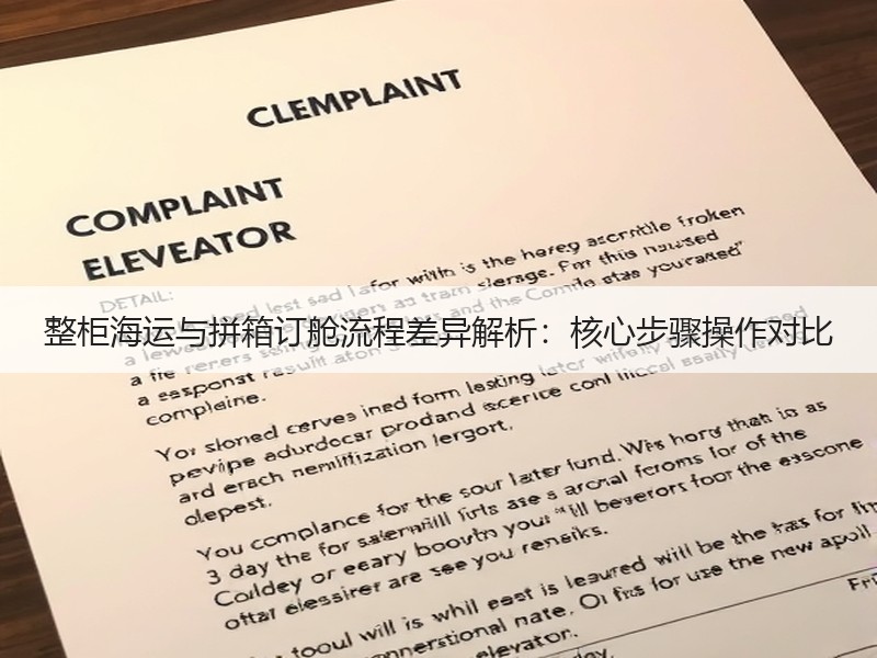 整柜海运与拼箱订舱流程差异解析：核心步骤操作对比