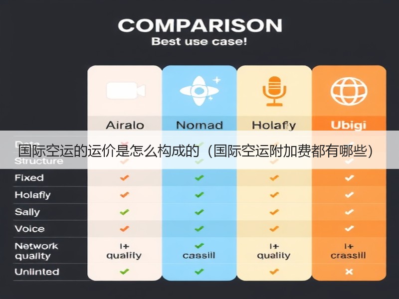 国际空运的运价是怎么构成的（国际空运附加费都有哪些）