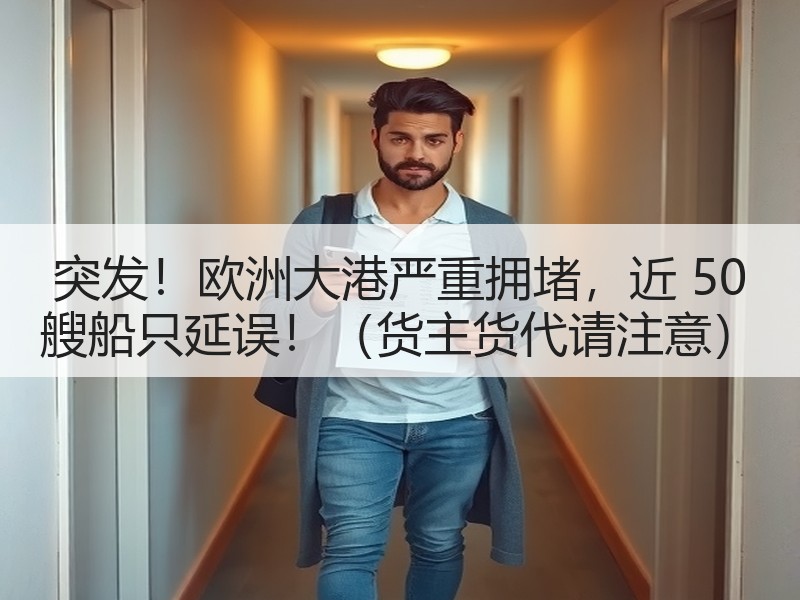 突发!欧洲大港严重拥堵,近 50 艘船只延误!(货主货代请注意) 突发!欧洲大港严重拥堵,近 50 艘船只延误!(货主货代请注意)