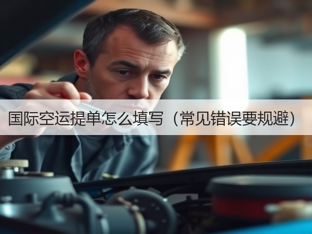 国际空运提单怎么填写(常见错误要规避)(图1) 国际空运提单怎么填写(常见错误要规避)(图1)