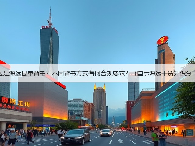 什么是海运提单背书?不同背书方式有何合规要求?(国际海运干货知识分享)(图1) 什么是海运提单背书?不同背书方式有何合规要求?(国际海运干货知识分享)(图1)