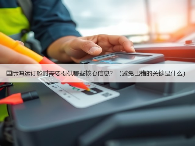 国际海运订舱时需要提供哪些核心信息?(避免出错的关键是什么)(图3) 国际海运订舱时需要提供哪些核心信息?(避免出错的关键是什么)(图3)