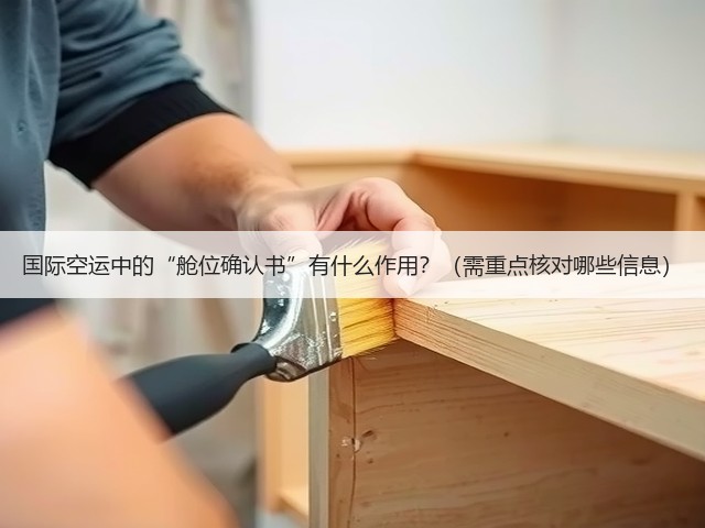 国际空运中的“舱位确认书”有什么作用?(需重点核对哪些信息)(图1) 国际空运中的“舱位确认书”有什么作用?(需重点核对哪些信息)(图1)