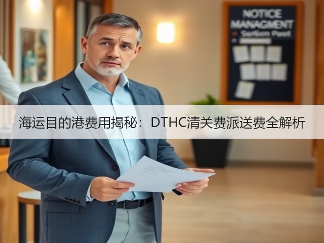 海运目的港费用揭秘:DTHC清关费派送费全解析(图2) 海运目的港费用揭秘:DTHC清关费派送费全解析(图2)