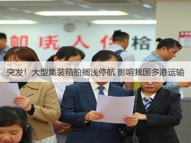 突发！大型集装箱船搁浅停航 影响我国多港运输(图1)