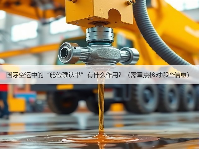 国际空运中的“舱位确认书”有什么作用?(需重点核对哪些信息)(图2) 国际空运中的“舱位确认书”有什么作用?(需重点核对哪些信息)(图2)