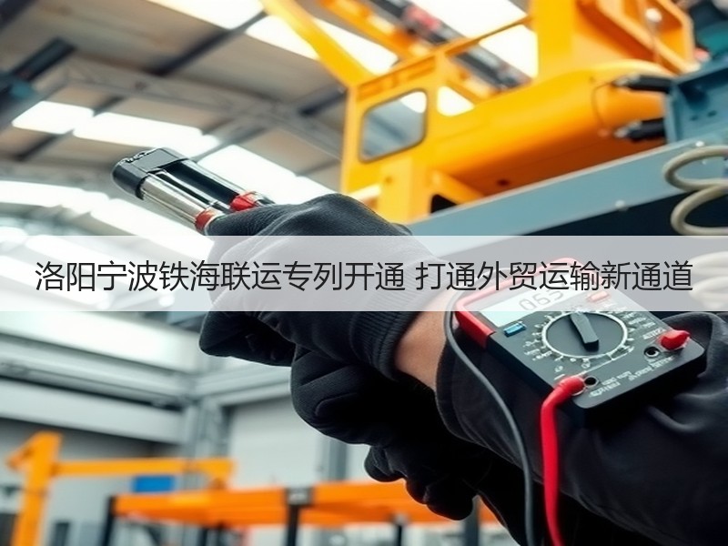 洛阳宁波铁海联运专列开通 打通外贸运输新通道 洛阳宁波铁海联运专列开通 打通外贸运输新通道