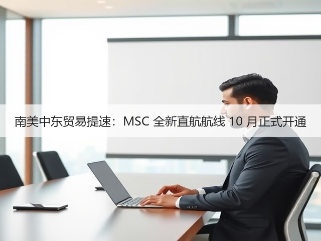 南美中东贸易提速：MSC 全新直航航线 10 月正式开通(图3)