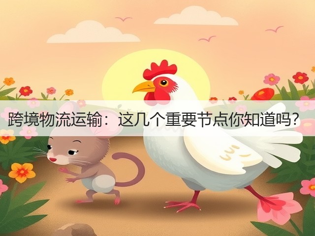 跨境物流运输：这几个重要节点你知道吗？(图1)