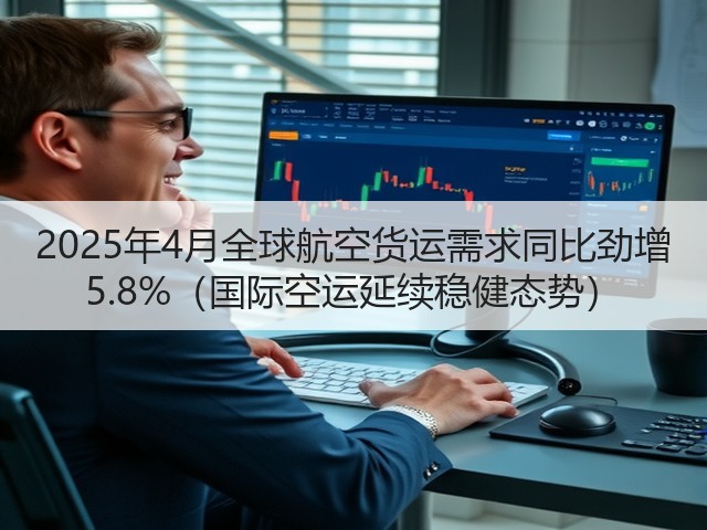 2025年4月全球航空货运需求同比劲增 5.8%(国际空运延续稳健态势)(图1) 2025年4月全球航空货运需求同比劲增 5.8%(国际空运延续稳健态势)(图1)