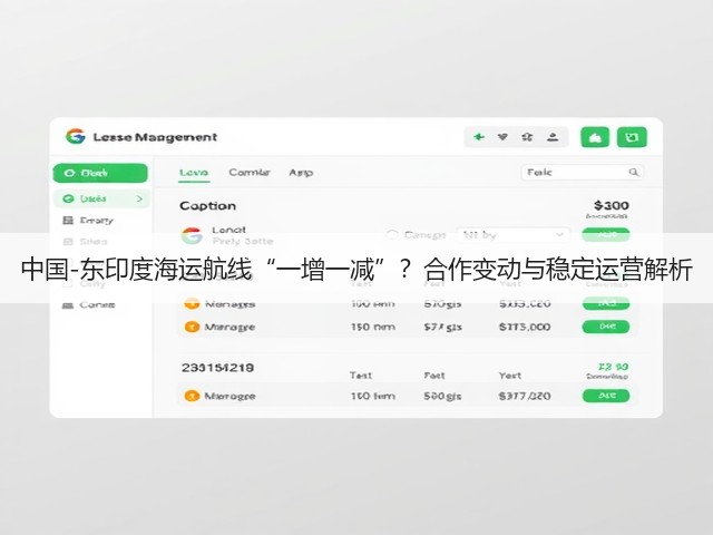 中国-东印度海运航线“一增一减”？合作变动与稳定运营解析(图3)