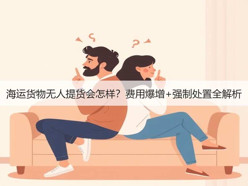 海运货物无人提货会怎样？费用爆增+强制处置全解析