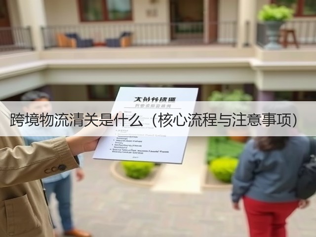 跨境物流清关是什么(核心流程与注意事项)(图1) 跨境物流清关是什么(核心流程与注意事项)(图1)