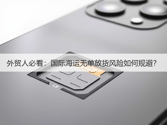 外贸人必看:国际海运无单放货风险如何规避?(图2) 外贸人必看:国际海运无单放货风险如何规避?(图2)