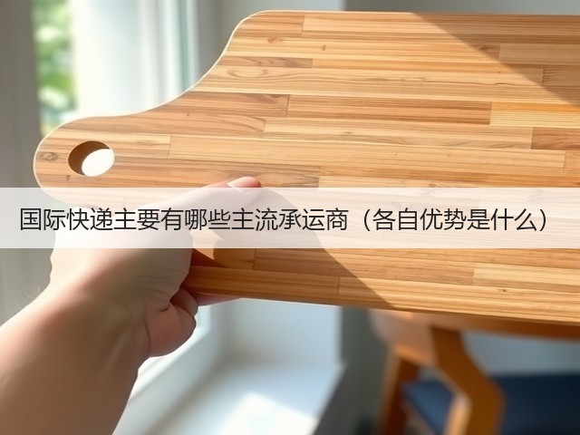 国际快递主要有哪些主流承运商(各自优势是什么)(图1) 国际快递主要有哪些主流承运商(各自优势是什么)(图1)