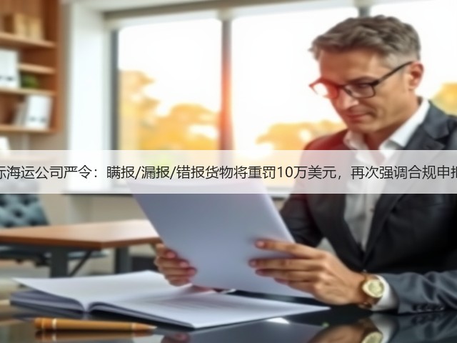 国际海运公司严令:瞒报/漏报/错报货物将重罚10万美元,再次强调合规申报!(图1) 国际海运公司严令:瞒报/漏报/错报货物将重罚10万美元,再次强调合规申报!(图1)