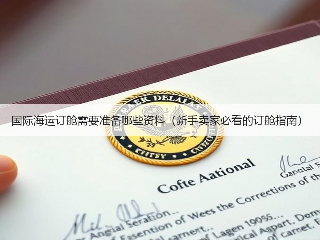 国际海运订舱需要准备哪些资料(新手卖家必看的订舱指南)(图1) 国际海运订舱需要准备哪些资料(新手卖家必看的订舱指南)(图1)