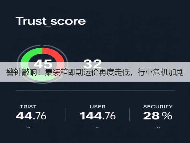 警钟敲响!集装箱即期运价再度走低,行业危机加剧(图3) 警钟敲响!集装箱即期运价再度走低,行业危机加剧(图3)
