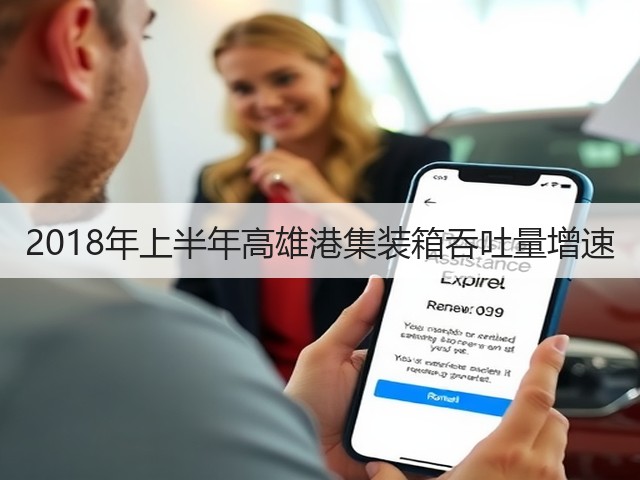2018年上半年高雄港集装箱吞吐量增速(图1)