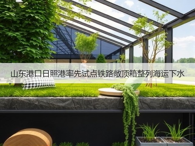 山东港口日照港率先试点铁路敞顶箱整列海运下水(图2) 山东港口日照港率先试点铁路敞顶箱整列海运下水(图2)