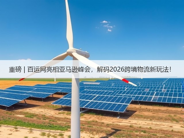 重磅 | 百运网亮相亚马逊峰会,解码2026跨境物流新玩法!(图2) 重磅 | 百运网亮相亚马逊峰会,解码2026跨境物流新玩法!(图2)