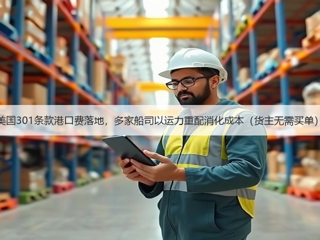 美国301条款港口费落地,多家船司以运力重配消化成本(货主无需买单)(图2) 美国301条款港口费落地,多家船司以运力重配消化成本(货主无需买单)(图2)