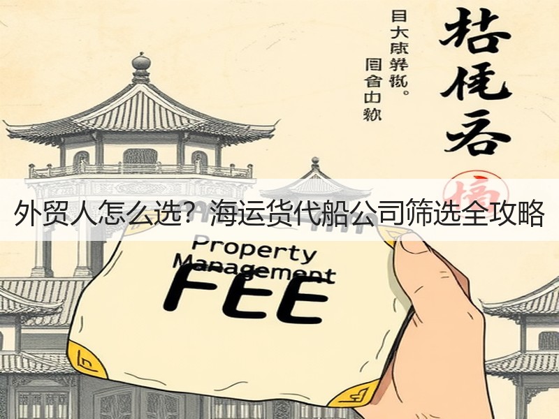 外贸人怎么选？海运货代船公司筛选全攻略