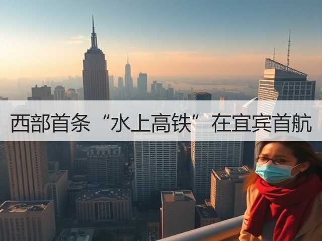 西部首条“水上高铁”在宜宾首航(图1) 西部首条“水上高铁”在宜宾首航(图1)