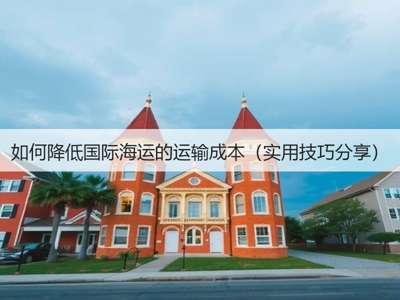 如何降低国际海运的运输成本（实用技巧分享）