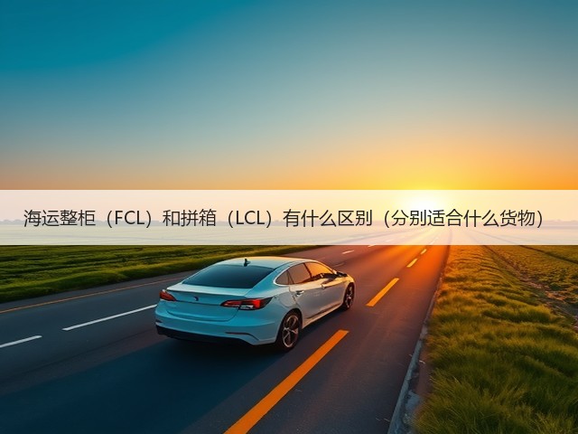 海运整柜(FCL)和拼箱(LCL)有什么区别(分别适合什么货物)(图1) 海运整柜(FCL)和拼箱(LCL)有什么区别(分别适合什么货物)(图1)