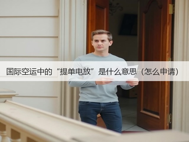国际空运中的“提单电放”是什么意思(怎么申请)(图1) 国际空运中的“提单电放”是什么意思(怎么申请)(图1)