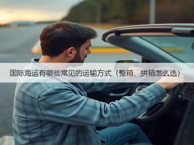 国际海运有哪些常见的运输方式(整箱、拼箱怎么选)(图1) 国际海运有哪些常见的运输方式(整箱、拼箱怎么选)(图1)