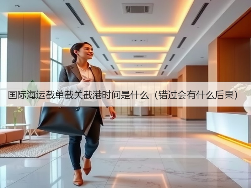 国际海运截单截关截港时间是什么（错过会有什么后果）