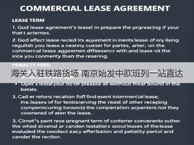 海关入驻铁路货场 南京始发中欧班列一站直达(图2)