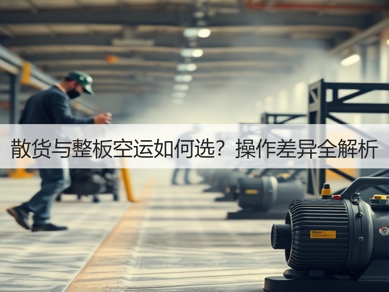 散货与整板空运如何选？操作差异全解析
