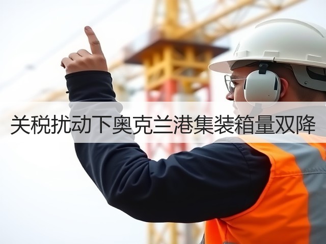 关税扰动下奥克兰港集装箱量双降(图1) 关税扰动下奥克兰港集装箱量双降(图1)