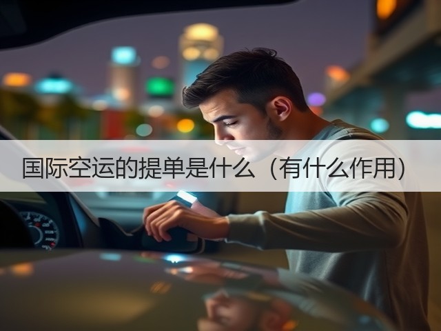 国际空运的提单是什么(有什么作用)(图1) 国际空运的提单是什么(有什么作用)(图1)
