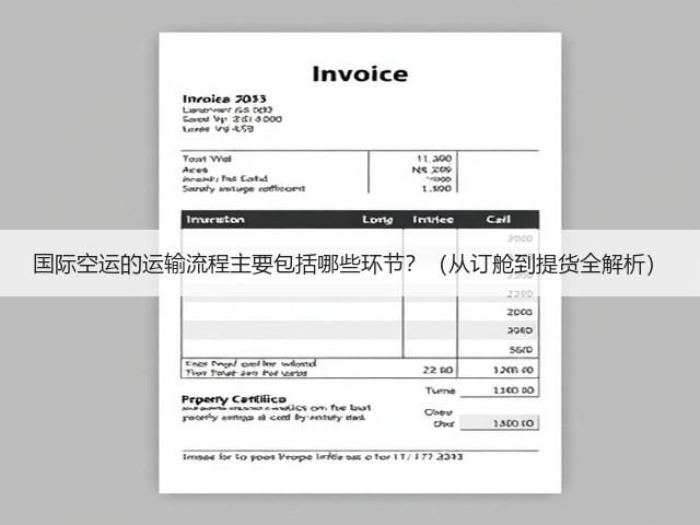 国际空运的运输流程主要包括哪些环节?(从订舱到提货全解析)(图1) 国际空运的运输流程主要包括哪些环节?(从订舱到提货全解析)(图1)