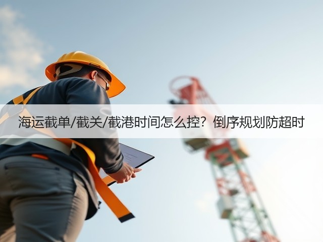 海运截单/截关/截港时间怎么控?倒序规划防超时(图3) 海运截单/截关/截港时间怎么控?倒序规划防超时(图3)