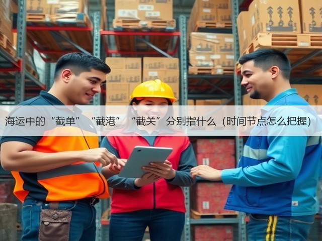 海运中的“截单”“截港”“截关”分别指什么（时间节点怎么把握）(图1)