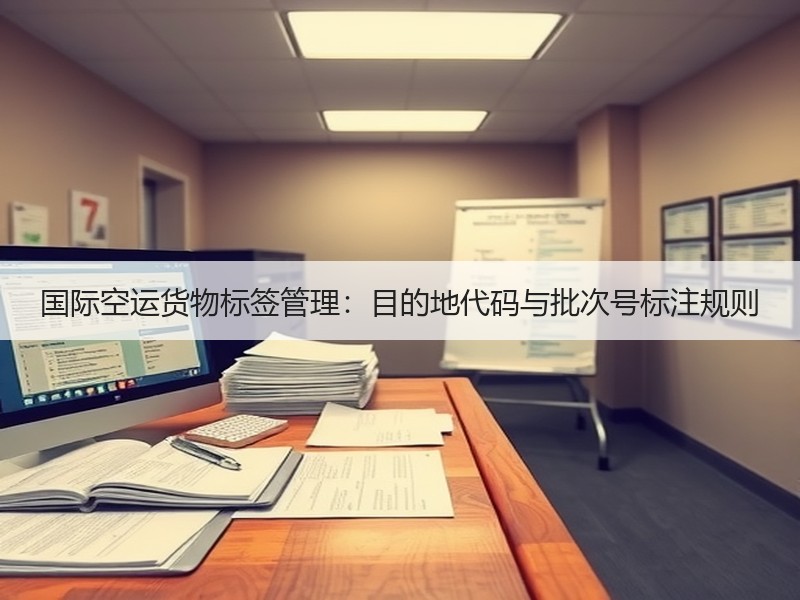 国际空运货物标签管理：目的地代码与批次号标注规则