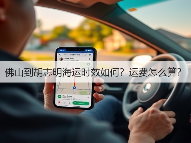佛山到胡志明海运时效如何？运费怎么算？(图1)