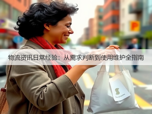 物流资讯日常经验：从需求判断到使用维护全指南(图1)